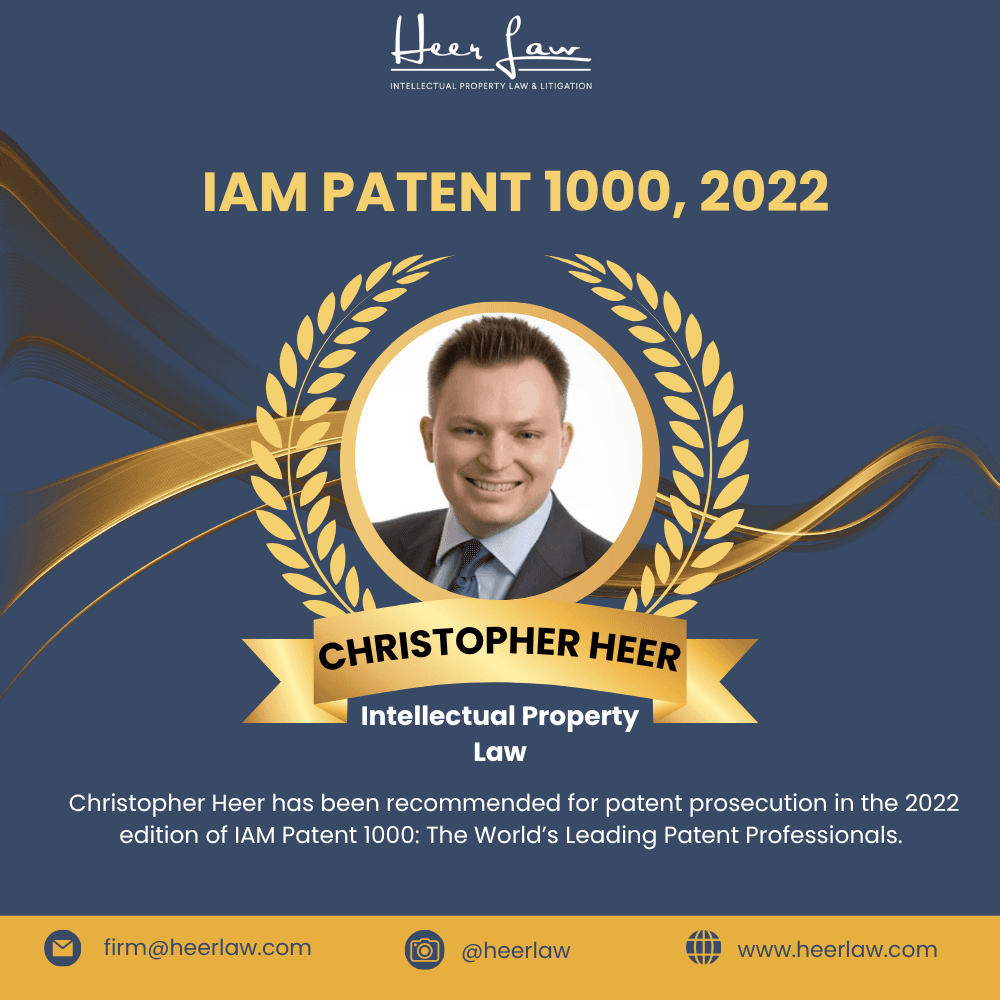 IAM Patent 1000 2022 - Christopher Heer