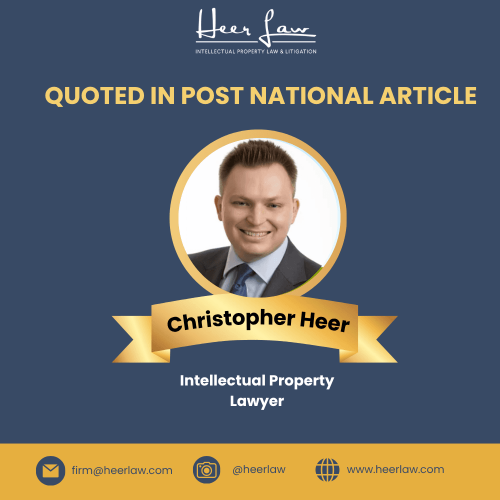 Christopher Heer Quoted in the National Post Article