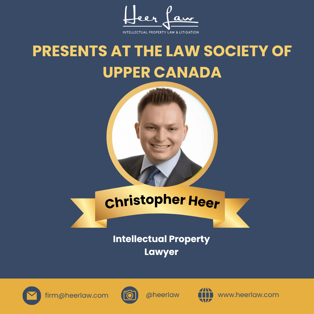 Christopher Heer Presents at the Law Society of Upper Canada's