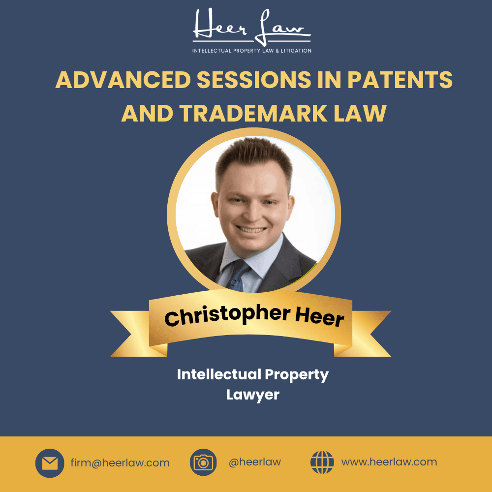 Advanced Sessions in Patents and Trademark Law