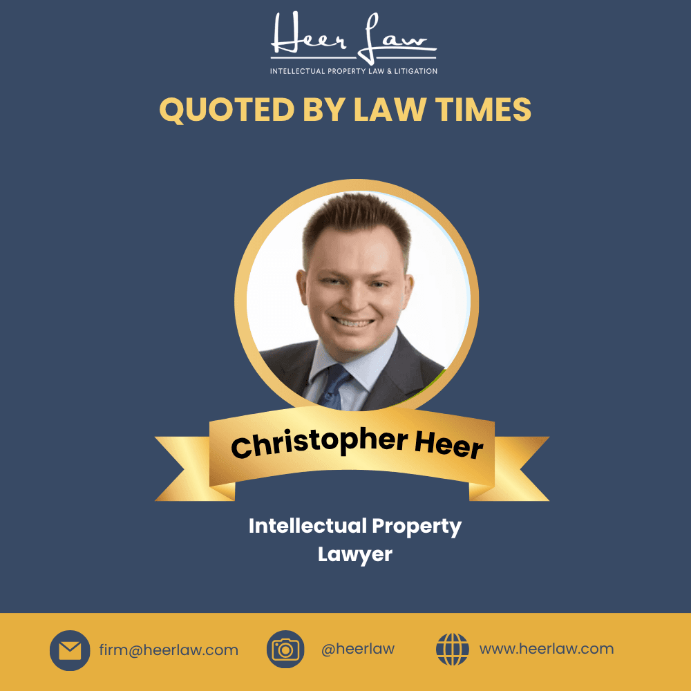 Christopher Heer Quoted by Law Times